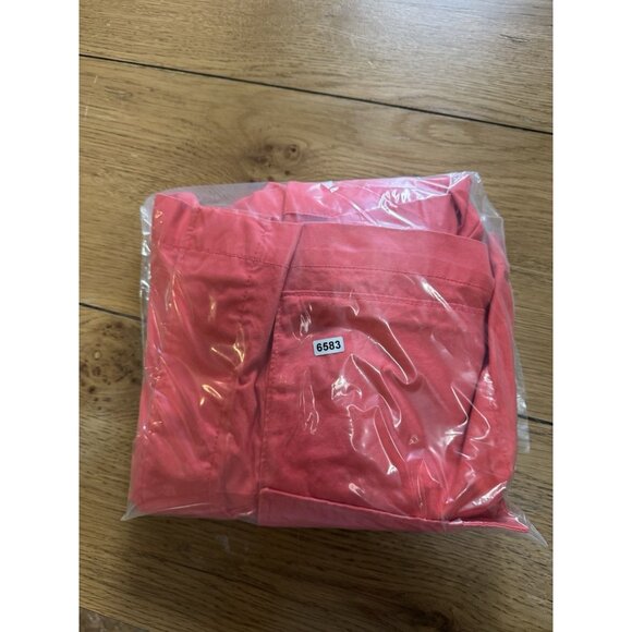 Old Navy Women Rebellion Red Size‎ Medium Long Field Jacket Cotton Zip READ - Picture 15 of 15